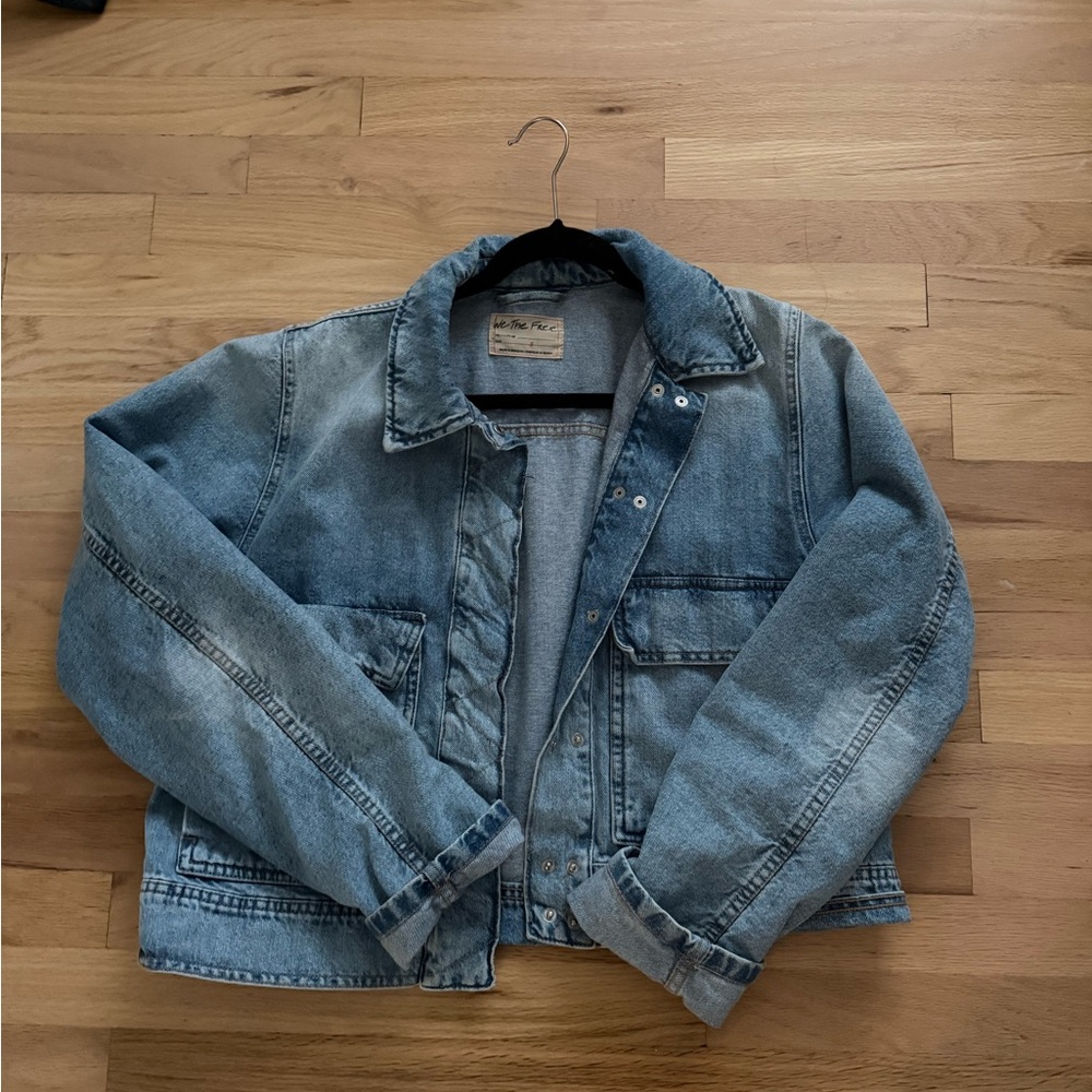 We The Free Blue Denim Jacket